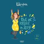 Couverture du livre « Calendrier mural mathou 2019 » de Mathou aux éditions First