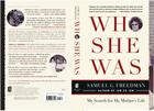 Couverture du livre « Who She Was » de Freedman Samuel G aux éditions Simon & Schuster