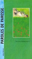 Couverture du livre « Paroles de paresse » de Michel Piquemal et Remi Courgeon aux éditions Albin Michel
