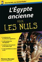 Couverture du livre « L'Egypte ancienne pour les nuls » de Florence Maruejol aux éditions First