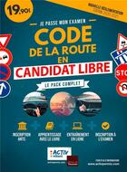 Couverture du livre « Je passe mon examen ; code de la route en candidat libre ; le pack complet (édition 2020/2021) » de  aux éditions Toucan