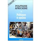 Couverture du livre « Revue Politique Africaine » de Wip aux éditions Karthala