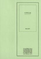 Couverture du livre « Citelle » de Yves Bichet aux éditions Cheyne