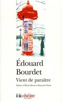 Couverture du livre « Vient de paraitre » de Edouard Bourdet aux éditions Folio