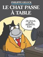 Couverture du livre « Le Chat t.19 ; le chat passe à table » de Philippe Geluck aux éditions Casterman