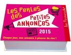 Couverture du livre « Perles des petites annonces 2015 » de  aux éditions Editions 365