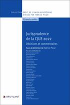 Couverture du livre « Jurisprudence de la CJUE 2022 : Décisions et commentaires » de Fabrice Picod aux éditions Bruylant