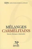 Couverture du livre « Mélanges carmelitains » de Pere Yves aux éditions Parole Et Silence