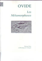 Couverture du livre « Les métamorphoses » de Ovide aux éditions Paleo