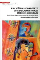 Couverture du livre « La bicatégorisation de sexe » de Julie Mazaleigue-Labaste et Marie-Xaviere Catto aux éditions Mare & Martin
