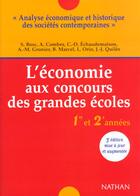 Couverture du livre « Economie concours grdes ecoles » de Echaudemaison/Bosc aux éditions Nathan