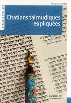 Couverture du livre « Citations juives expliquées » de Philippe Haddad aux éditions Eyrolles
