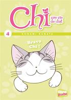 Couverture du livre « Chi ; une vie de chat t.4 ; bravo Chi ! » de Kanata Konami et Jerome Cousin et Petronille aux éditions Glenat Jeunesse