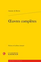 Couverture du livre « Oeuvres complètes » de Antoine De Bertin aux éditions Classiques Garnier