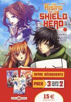 Couverture du livre « The rising of the shield hero : Tome 1 à Tome 3 » de Yusagi Aneko et Kyu Aiya aux éditions Bamboo