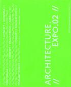 Couverture du livre « Architecture expo 2002 » de  aux éditions Nouvelles Editions Place