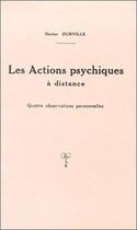 Couverture du livre « Actions psychiques a distance » de Henri Durville aux éditions Librairie Du Magnetisme