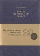 Couverture du livre « Novum testamentum graece nestle aland 28. edition » de Nestle Aland aux éditions Deutsche Bibelgesellschaft