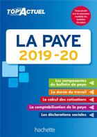 Couverture du livre « Top'actuel ; la paye (édition 2019/2020) » de Sabine Lestrade aux éditions Hachette Education