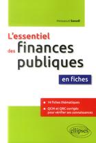 Couverture du livre « Fiches thématiques de finances publiques » de Saoudi Messaoud aux éditions Ellipses