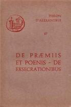 Couverture du livre « De praemiis et poenis. de exsecrationibus » de Philon D'Alexandrie aux éditions Cerf