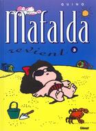 Couverture du livre « Mafalda t.3 : Mafalda revient » de Quino aux éditions Glenat