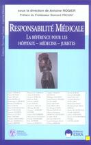 Couverture du livre « Responsabilite medicale » de  aux éditions Eska