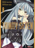 Couverture du livre « Trinity Seven Tome 8 » de Kenji Saito et Akinari Nao aux éditions Panini