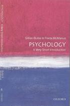 Couverture du livre « Psychology: A Very Short Introduction » de Mcmanus Freda aux éditions Oup Oxford