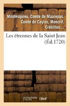 Couverture du livre « Les etrennes de la Saint Jean » de Pestels De Levis De aux éditions Hachette Bnf