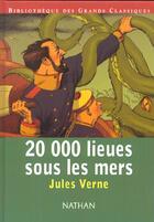 Couverture du livre « 20 000 Lieues Sous Les Mers » de Jules Verne aux éditions Nathan