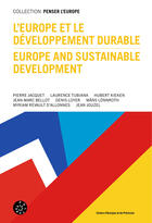 Couverture du livre « L'Europe et le développement durable » de  aux éditions Adpf