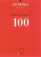 Couverture du livre « REVUE GENESES N.100/101 ; septembre 2015 » de Revue Geneses aux éditions Belin
