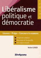 Couverture du livre « Libéralisme politique et démocratie » de Norbert Lenoir aux éditions Studyrama