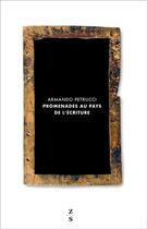Couverture du livre « Promenades au pays de l'écriture » de Armando Petrucci aux éditions Zones Sensibles