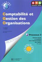 Couverture du livre « Comptabilite Gestion Organisation » de D Lefevre et T Vachet aux éditions Hachette Education