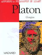 Couverture du livre « Apprendre à philosopher en lisant ; Platon » de Durand-Colson aux éditions Magnard