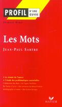 Couverture du livre « Les mots de Jean Paul Sartre » de Jacques Degut aux éditions Hatier