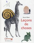 Couverture du livre « Leçons de choses » de Bruno Gibert aux éditions Albin Michel Jeunesse