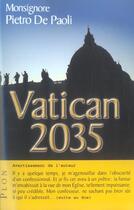 Couverture du livre « Vatican 2035 » de Pietro De Paoli aux éditions Plon
