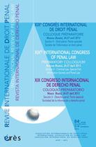 Couverture du livre « Ridp 3/4 2013 - xixeme congres international de droit penal » de  aux éditions Eres