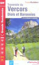 Couverture du livre « La traversée du vercors, diois et baronnies » de  aux éditions Ffrp