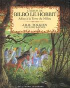 Couverture du livre « L'album de bilbo le hobbit - adieu a la terre du milieu » de J.R.R. Tolkien aux éditions Gallimard-jeunesse