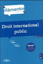 Couverture du livre « Droit international public (24e édition) » de David Ruzie et Gerard Teboul aux éditions Dalloz