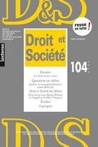 Couverture du livre « Droit et societe n 104-2020 » de  aux éditions Lgdj