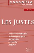 Couverture du livre « Les justes, d'Albert Camus » de  aux éditions Editions Du Cenacle