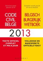 Couverture du livre « Code civil belge (édition 2013) » de  aux éditions Marabout