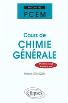 Couverture du livre « PACES » de Chaquin aux éditions Ellipses