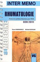 Couverture du livre « Inter memo rhumatologie » de Dawidowicz aux éditions Vernazobres Grego