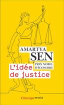 Couverture du livre « L'idée de justice » de Amartya Sen aux éditions Flammarion